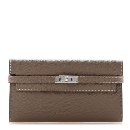 Hermes Epsom Kelly Longue Wallet Etoupe 1 of 8