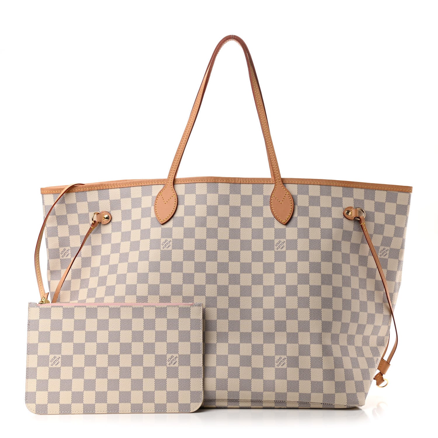 Louis Vuitton Damier Azur Neo Neverfull GM Rose Ballerine 1 of 11