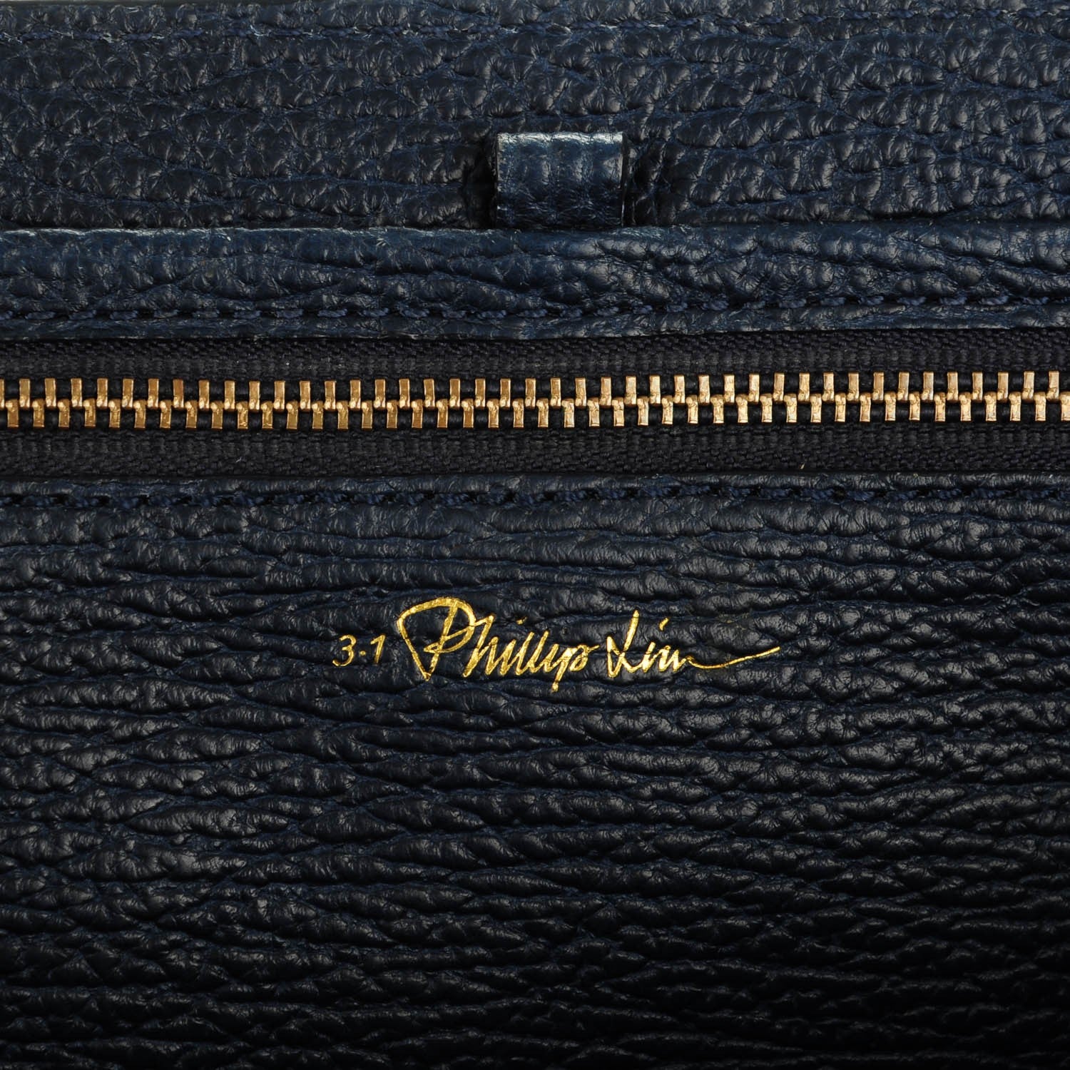 3.1 Phillip Lim 3.1 Textured Calfskin Medium Pashli Satchel Ink 6 of 7