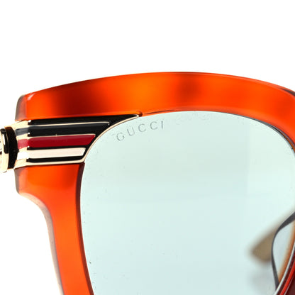 Gucci Acetate Square Frame Web GG0281SA Sunglasses Havana 7 of 7