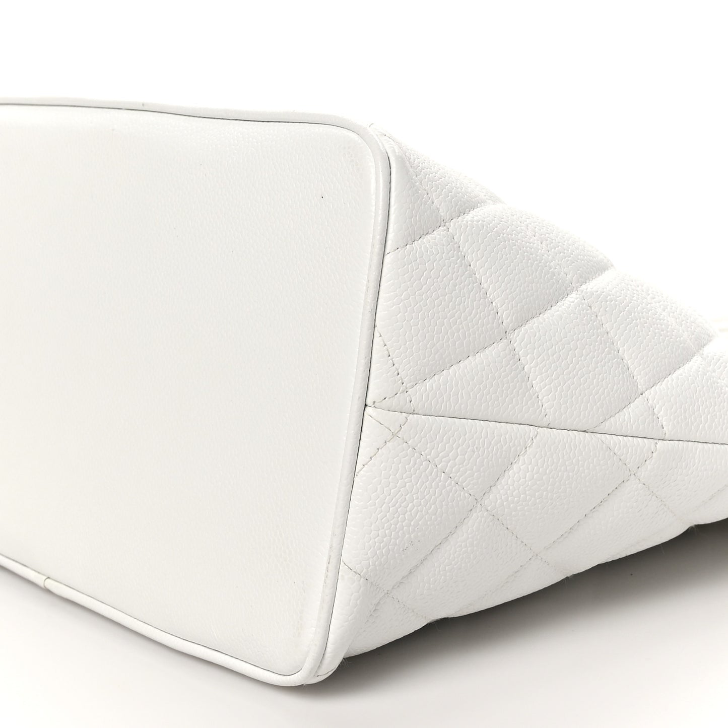 Caviar Quilted Medallion Tote White