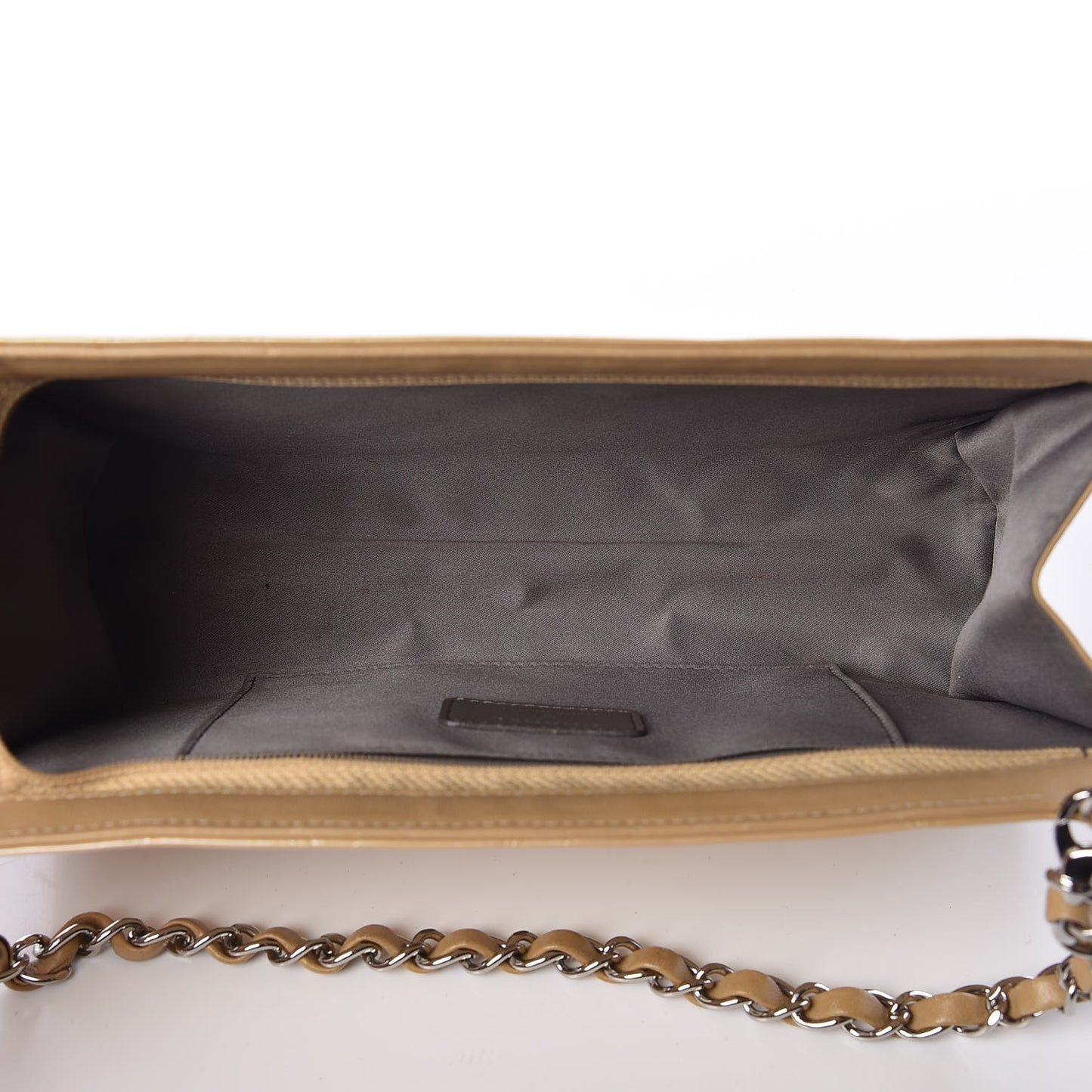 Patent Calfskin Lucky Symbols Pochette Gold