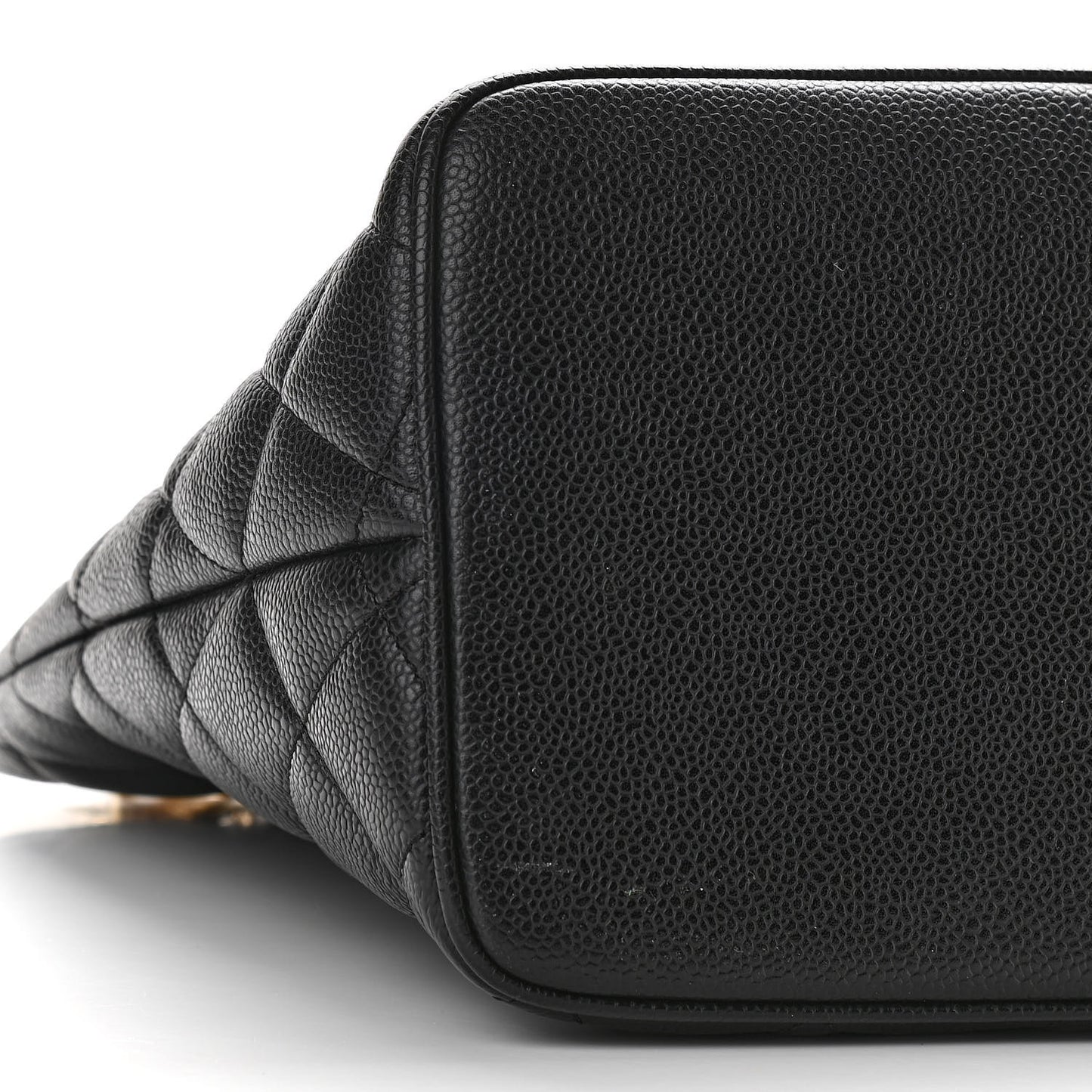 Caviar Quilted Medallion Tote Black