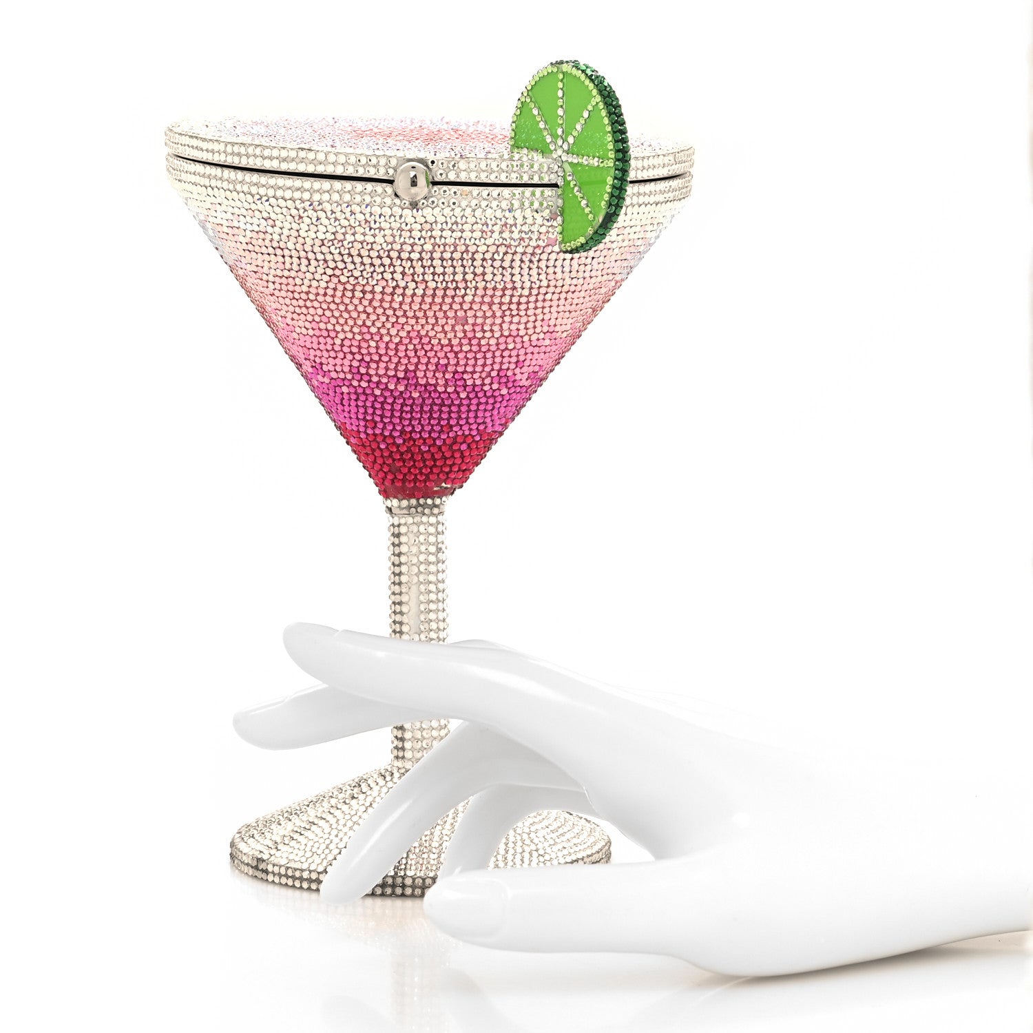 Judith Leiber Crystal Cosmopolitan Minaudiere Clutch Multicolor 2 of 19