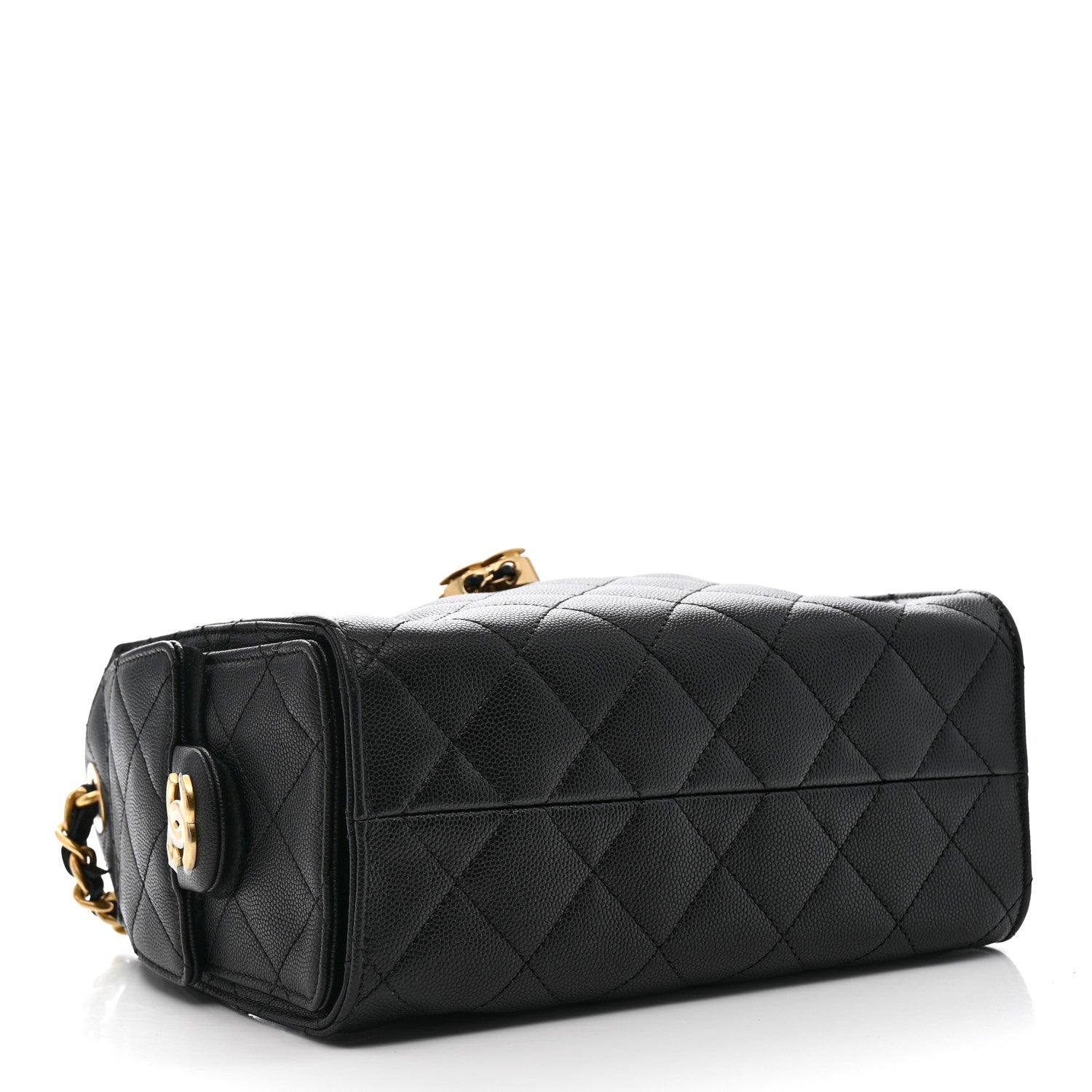 Chanel Caviar Quilted Mini Chanel 25 Handbag Black 4 of 12