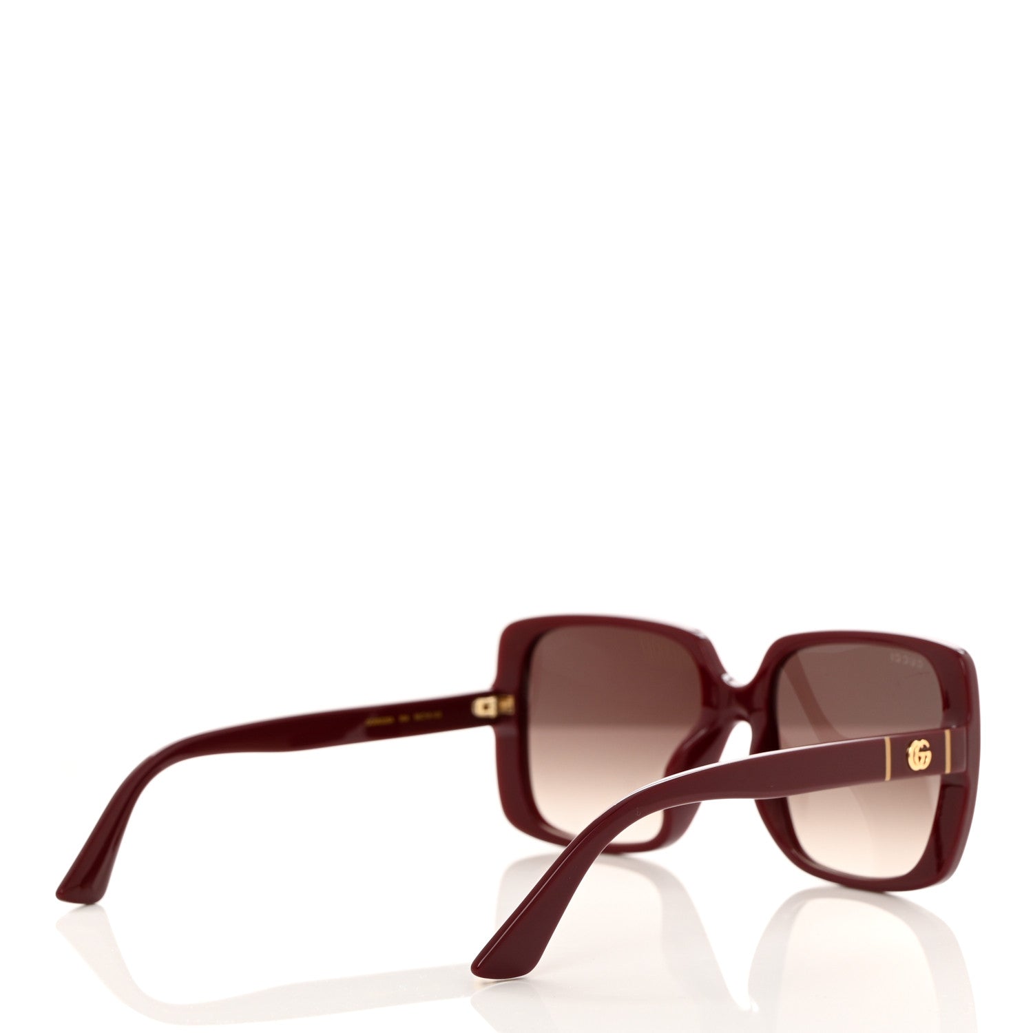 Gucci Acetate Square Frame GG0632SA Sunglasses Burgundy 4 of 8