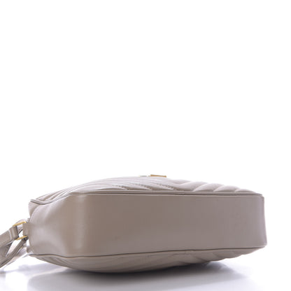 Saint Laurent Calfskin Matelasse Monogram Lou Camera Bag Dark Latte 4 of 10