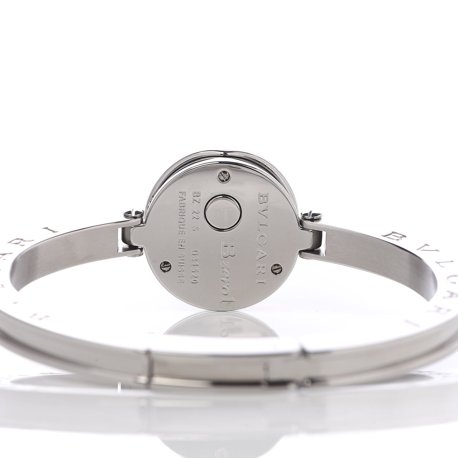 Bulgari Stainless Steel Diamond Blue Mother of Pearl 22mm B.zero1 Quartz Watch 5 of 6