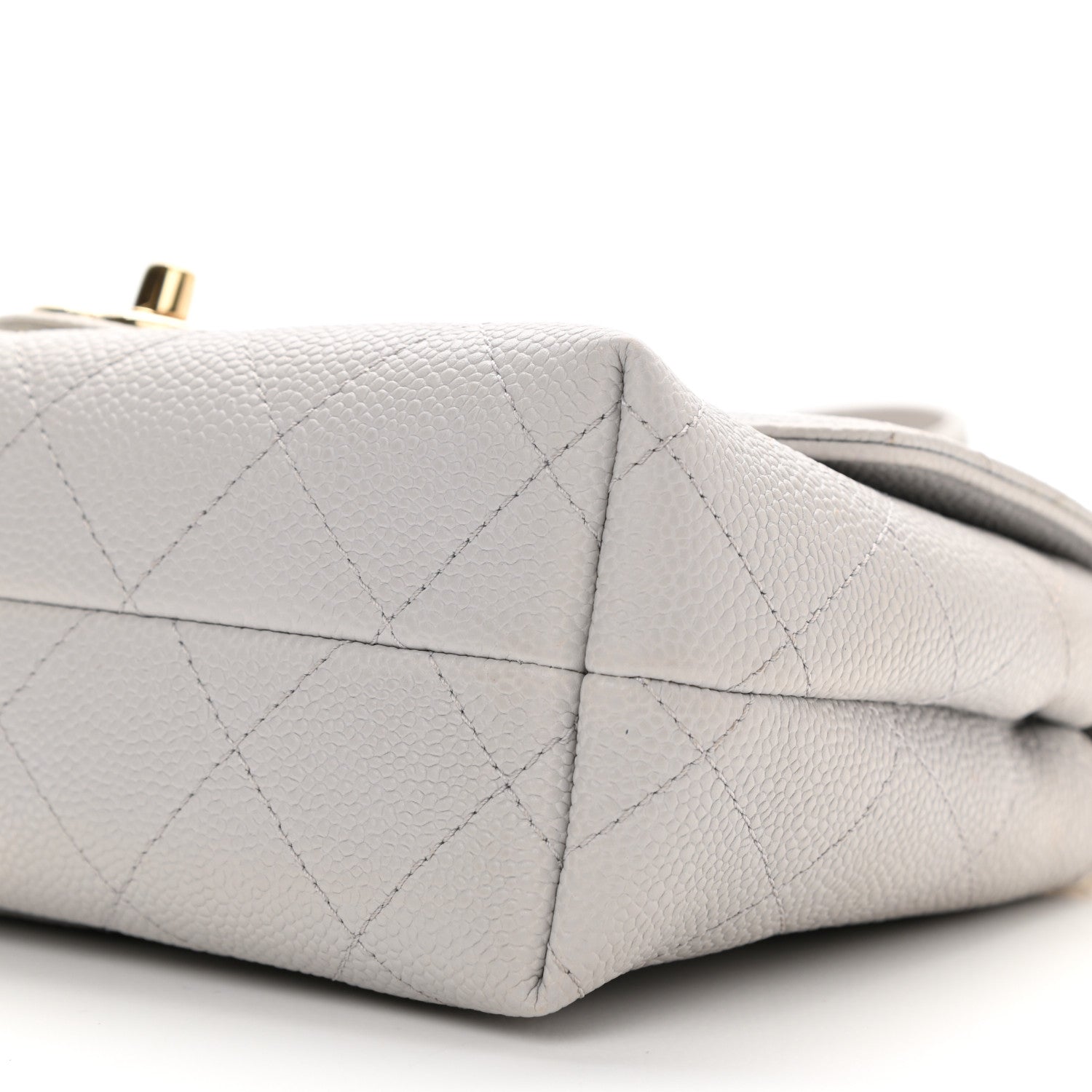 Chanel Caviar Quilted Small City Walk Flap Light Grey 10 of 11