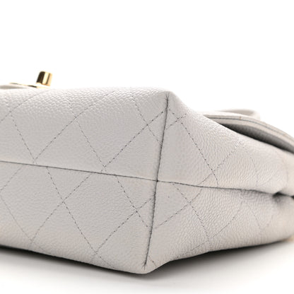 Chanel Caviar Quilted Small City Walk Flap Light Grey 10 of 11