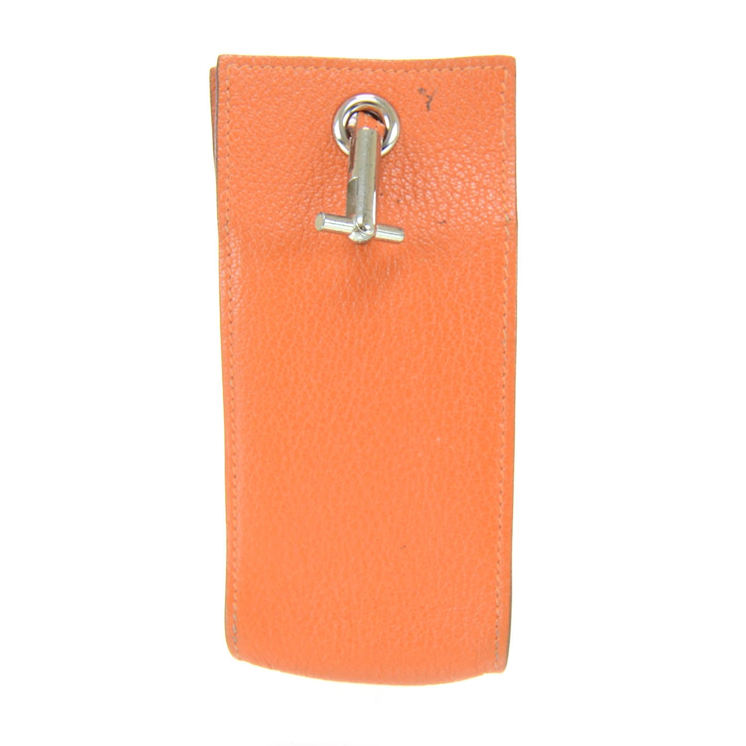 Hermes Chevre Mysore Planet Phone Case Orange 2 of 6