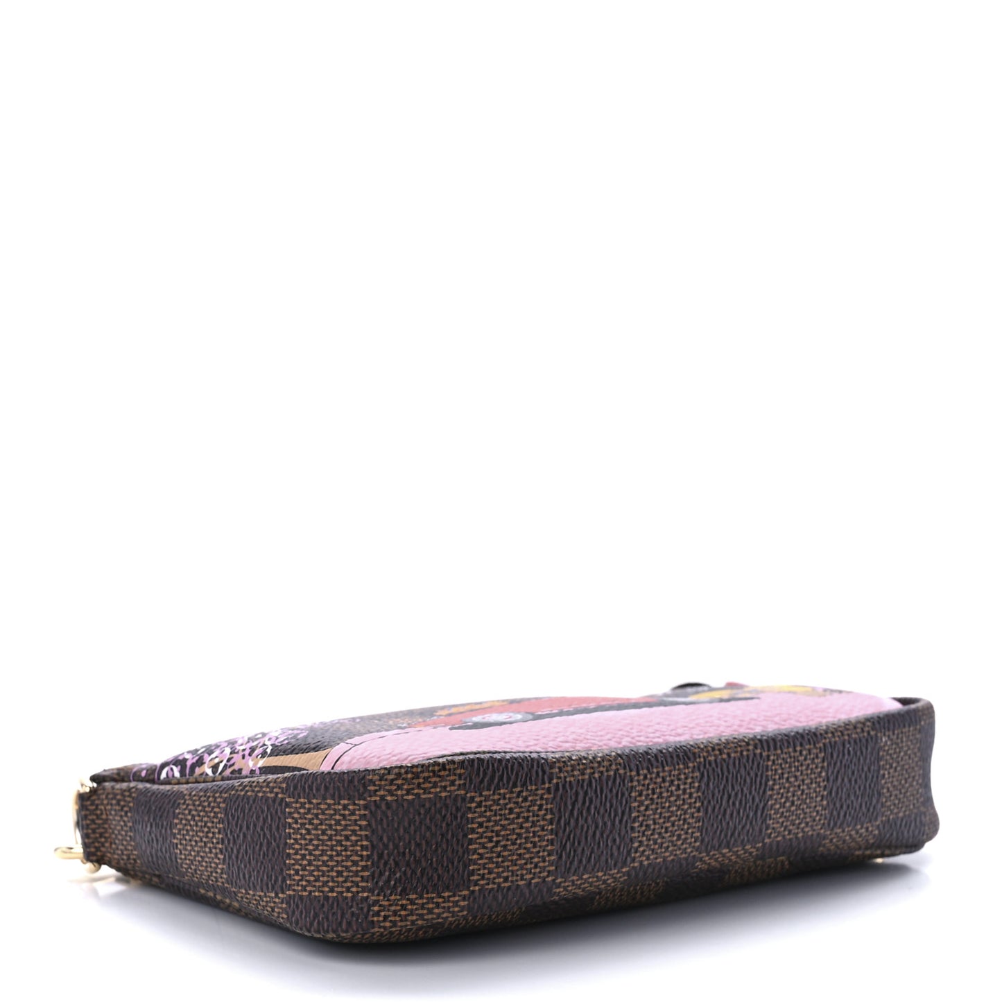 Damier Ebene 2019 Christmas Animation Mini Pochette Accessories Red