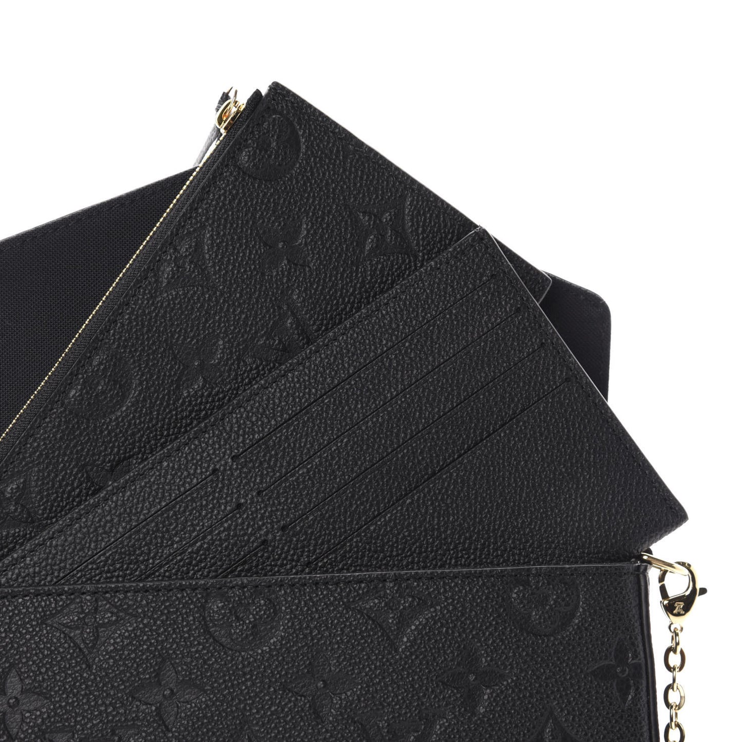 Empreinte Pochette Felicie Chain Wallet Black
