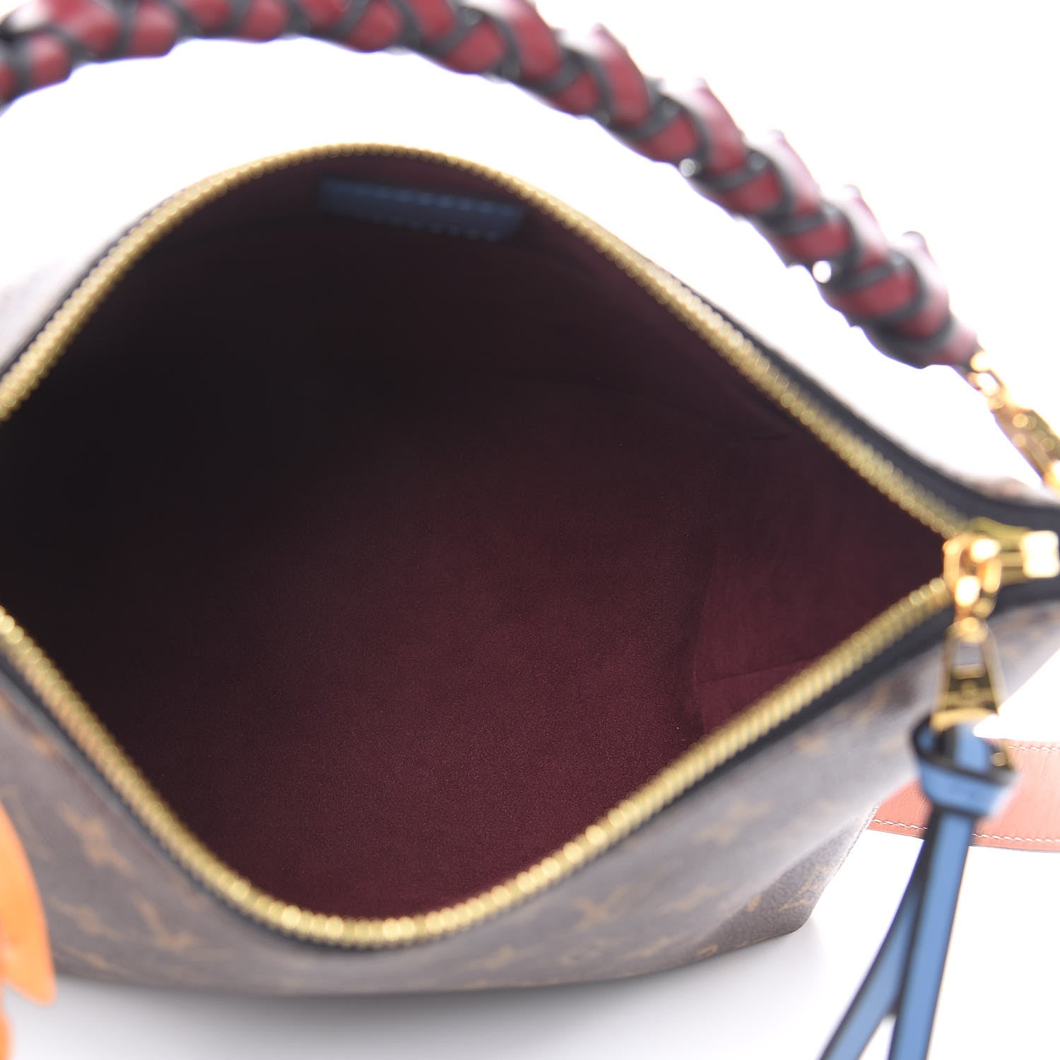 Louis Vuitton Monogram Beaubourg Hobo Mini Bordeaux Red Peach Safran Blue Jean Blue 5 of 10
