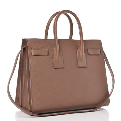 Saint Laurent Grained Calfskin Small Sac De Jour Old Rose 3 of 9
