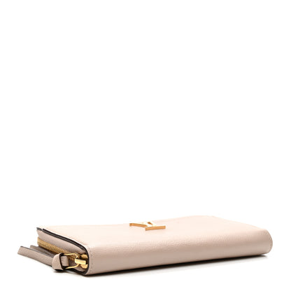 Louis Vuitton Calfskin Zippy Lockme Wallet Greige 4 of 6