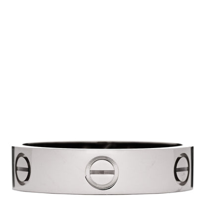 Cartier 18K White Gold 5.5mm LOVE Ring 63 10.5 1 of 4