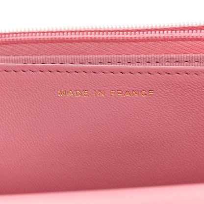 Chanel Lambskin Quilted Pick Me Up Wallet On Chain WOC Light Pink 7 of 14