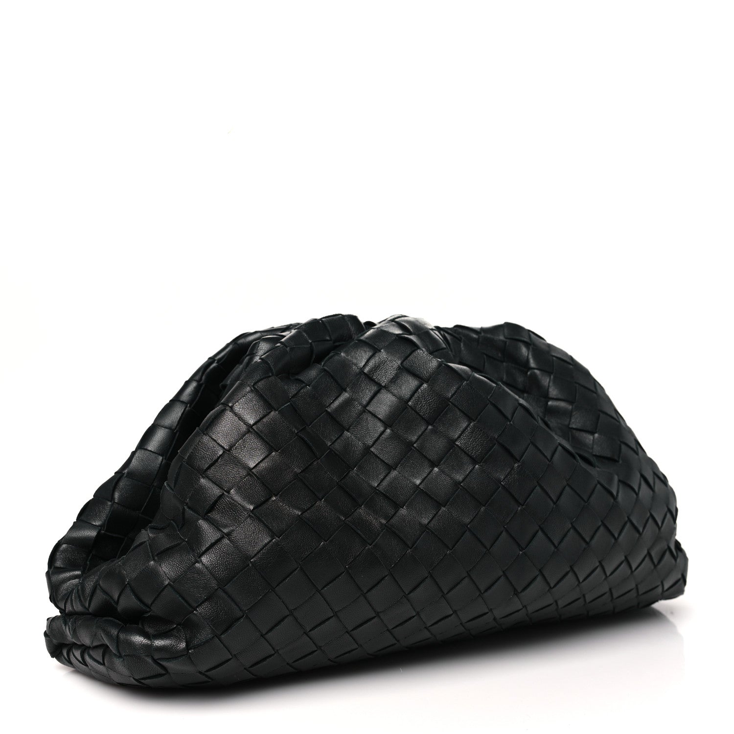 Bottega Veneta Nappa Maxi Intrecciato The Pouch Oversized Clutch Black 3 of 8
