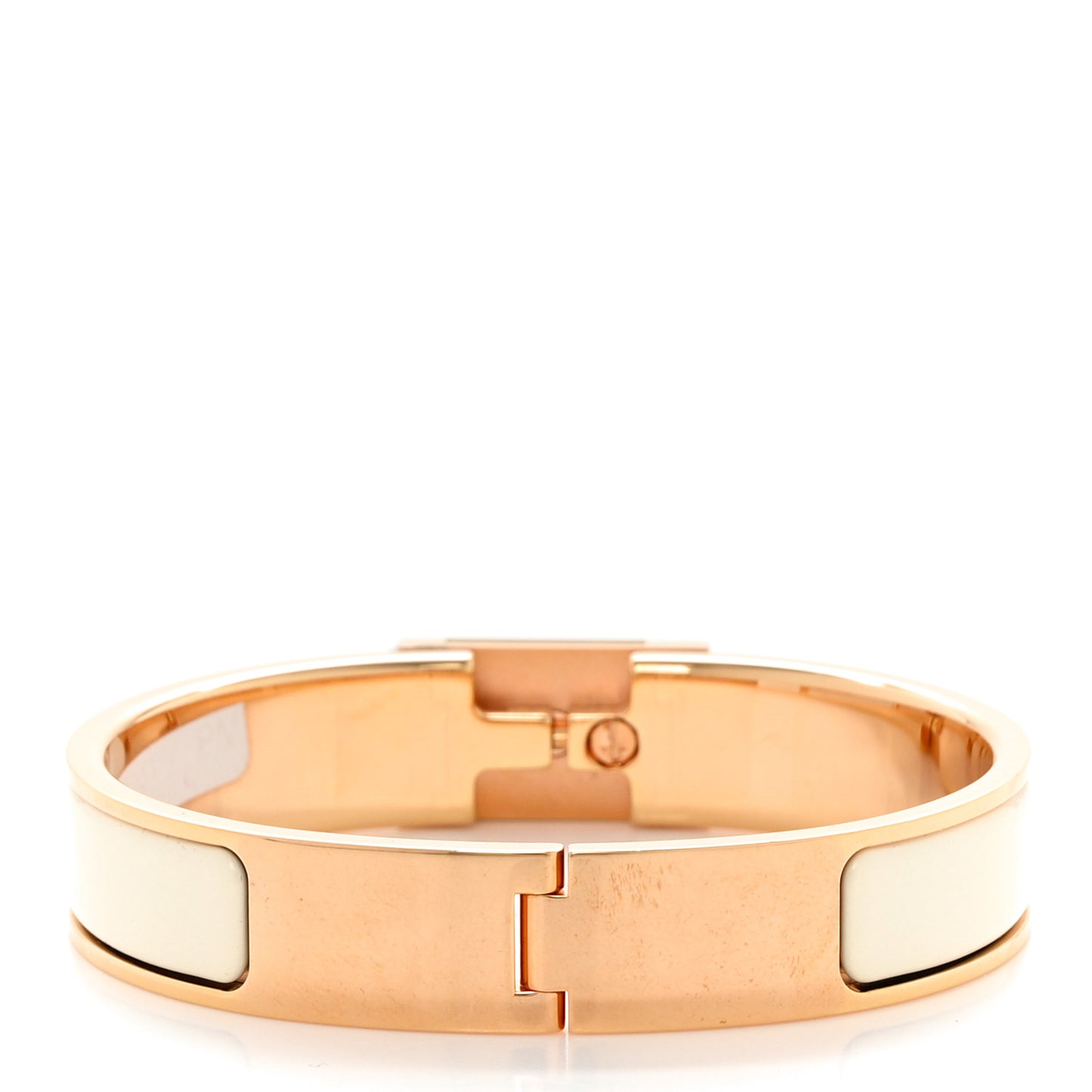 Enamel Anneau Bracelet PM White