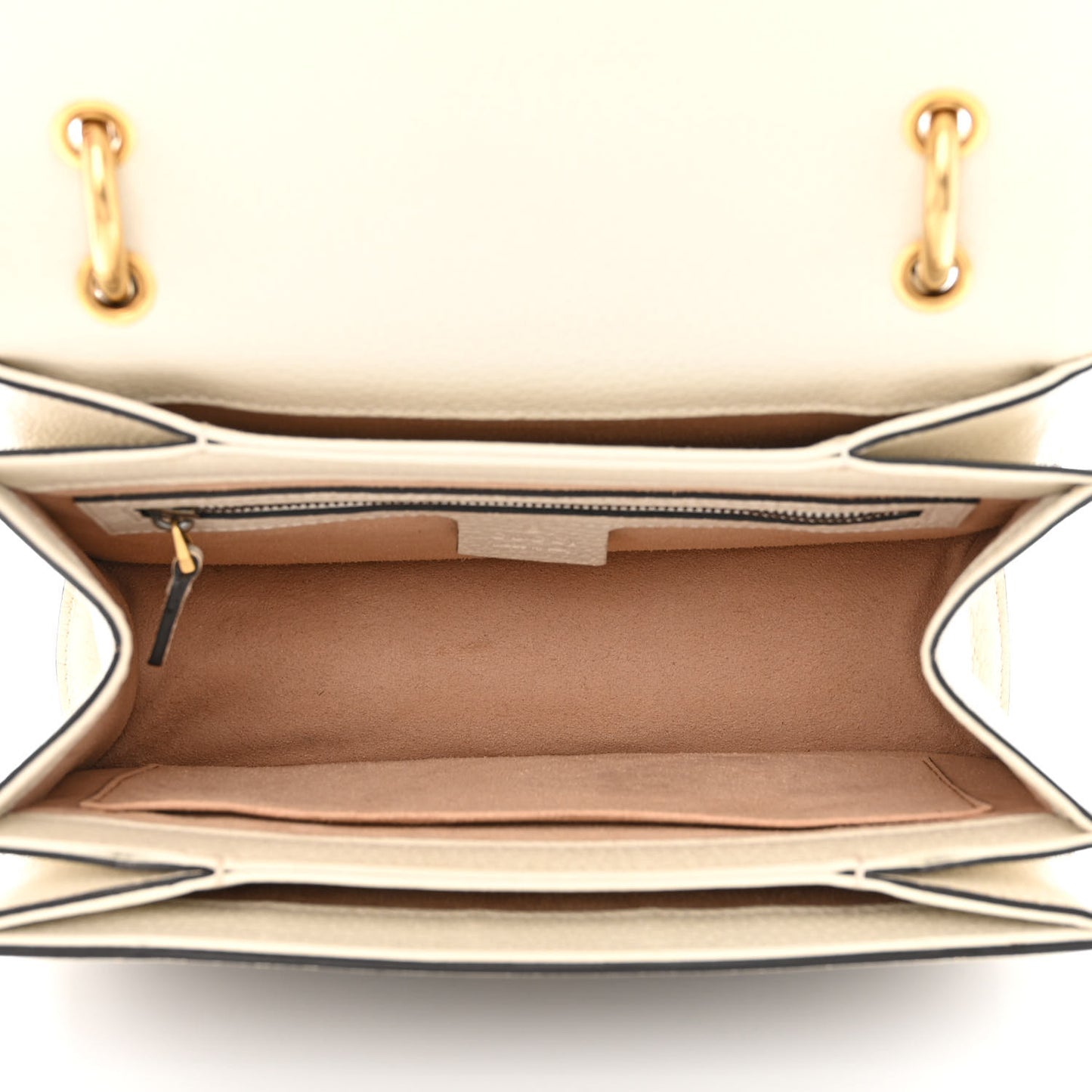 GG Supreme Monogram Small Queen Margaret Top Handle Bag White