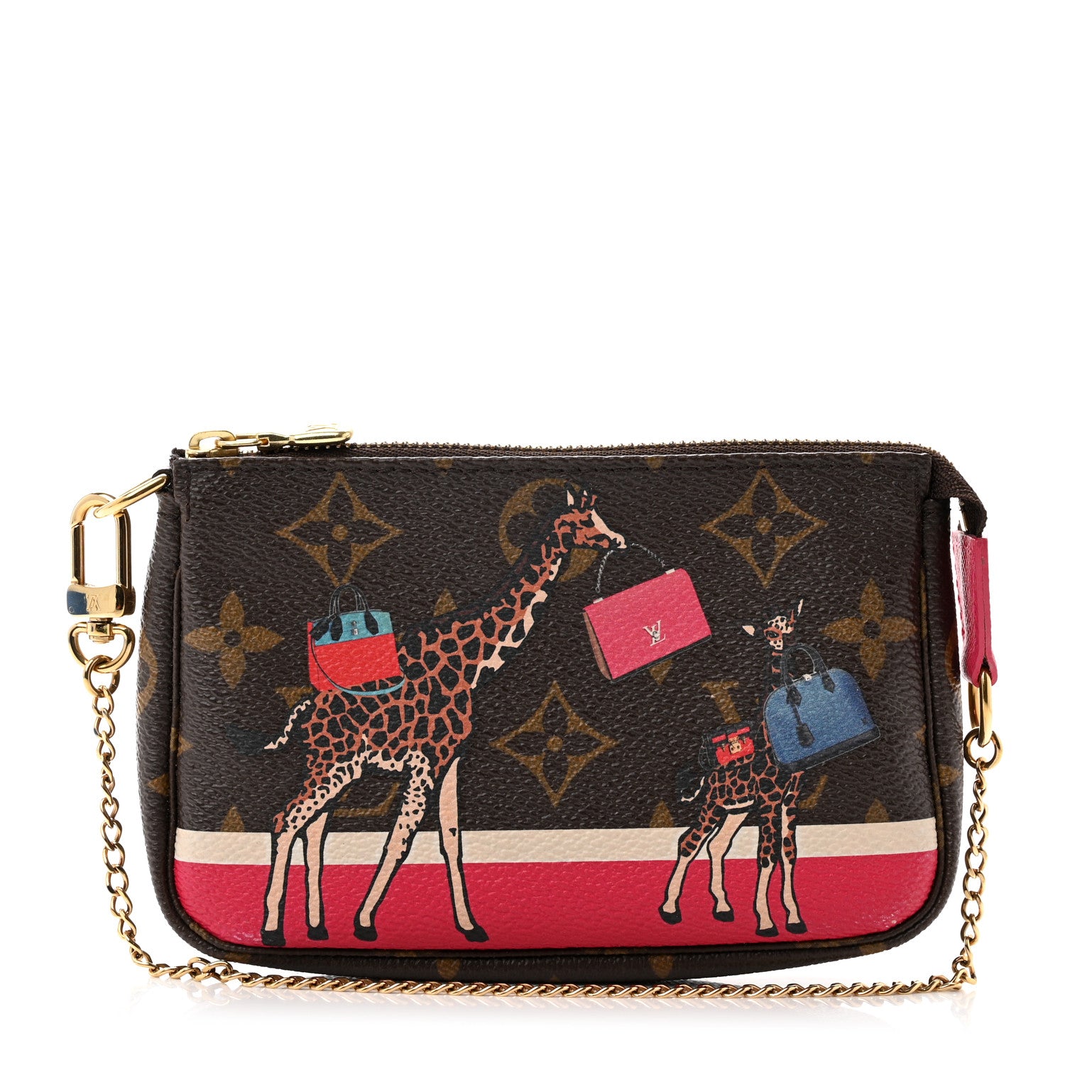 Louis Vuitton Monogram 2017 Christmas Animation Mini Pochette Accessories 1 of 7