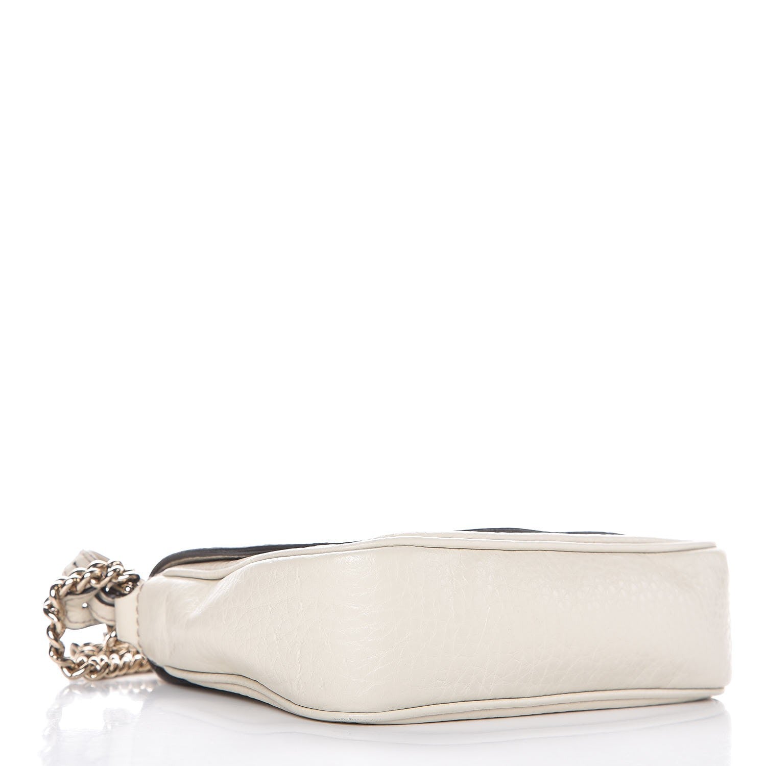 Gucci Pebbled Calfskin Small Soho Flap Crossbody Off White 4 of 8