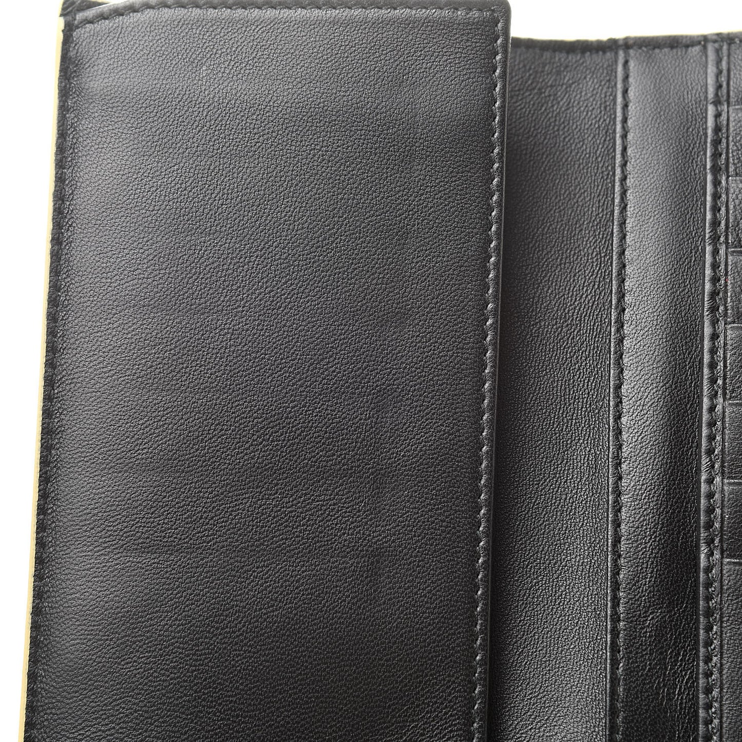 Small Grained Calfskin Skull Continental Wallet Lemon