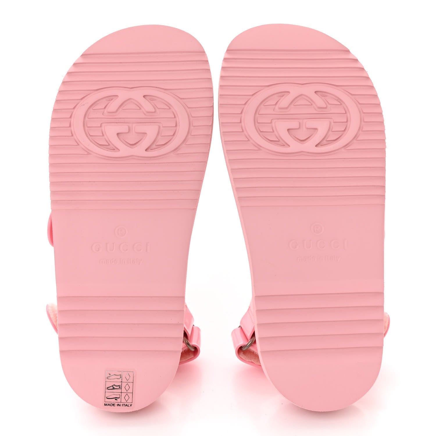 Gucci Rubber Mini Double G Womens Isla Dad Sandals 36 Wild Rose 5 of 9