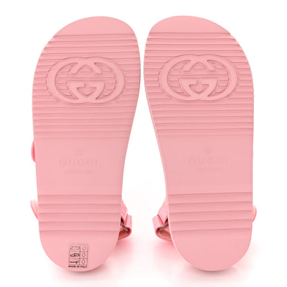Gucci Rubber Mini Double G Womens Isla Dad Sandals 36 Wild Rose 5 of 9