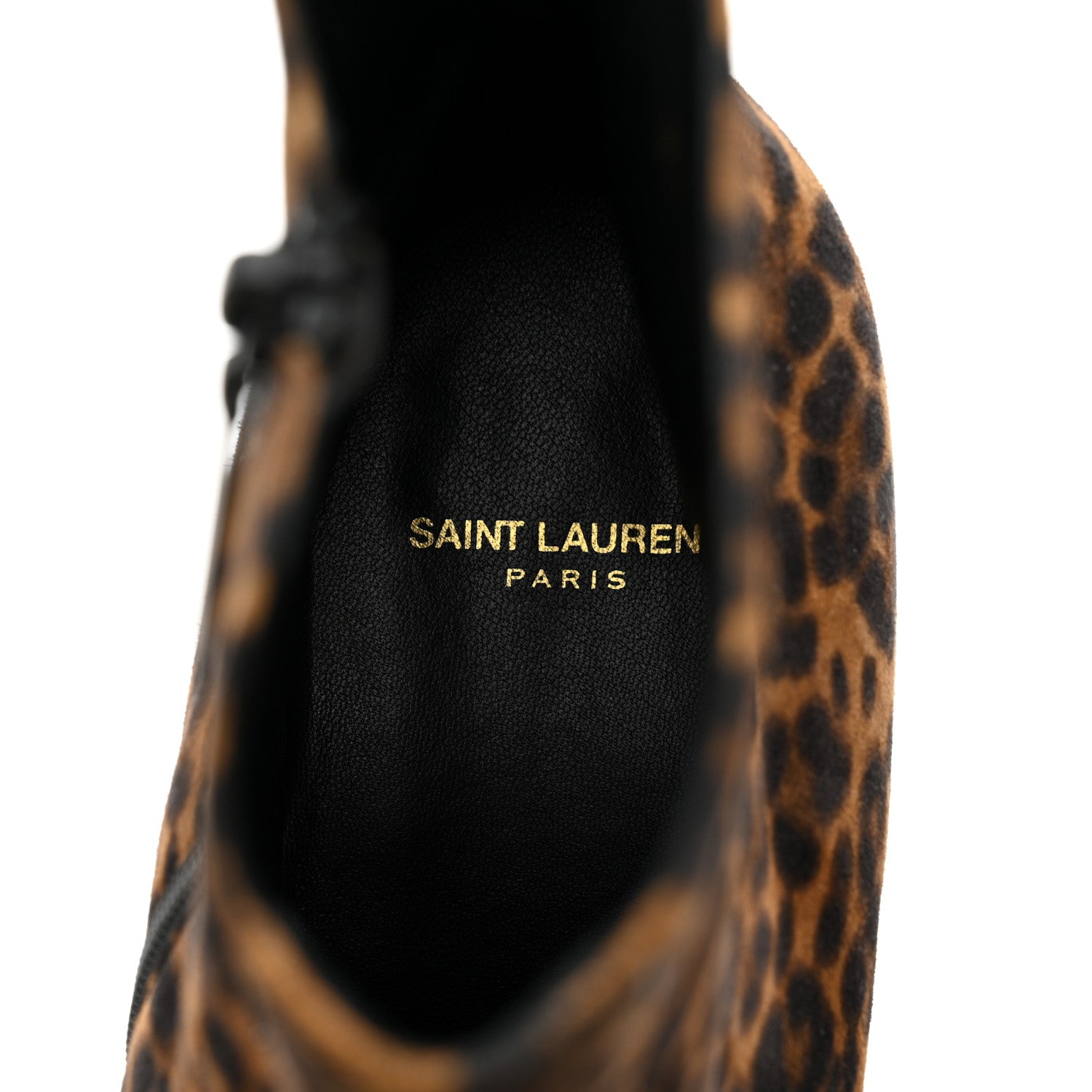 Saint Laurent Mens Vassili Suede Leopard Boots 45 7 of 8