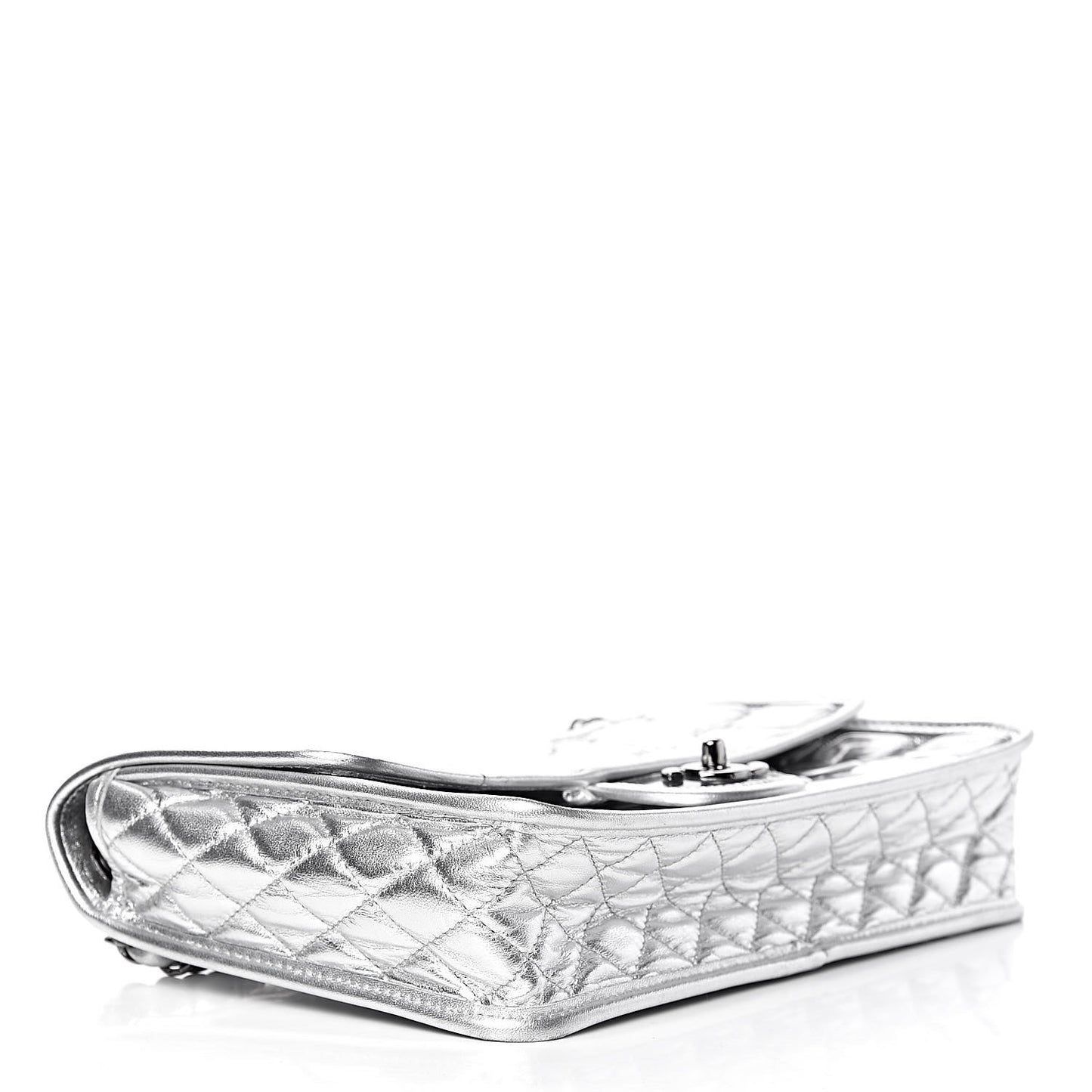 Vinyl Large Ice Cube Flap Silver