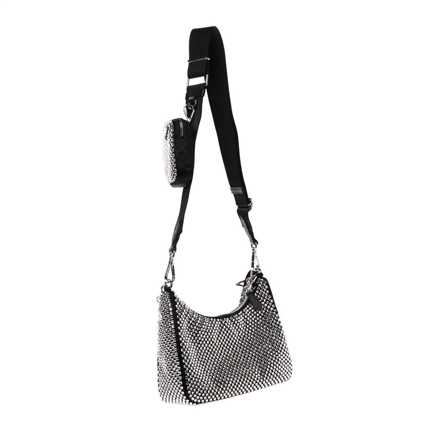 Satin Crystal Re-Edition 2005 Shoulder Bag Cristal