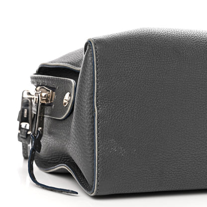 Fendi Cuoio Romano Selleria Lei Boston Tote Asfalto 9 of 11