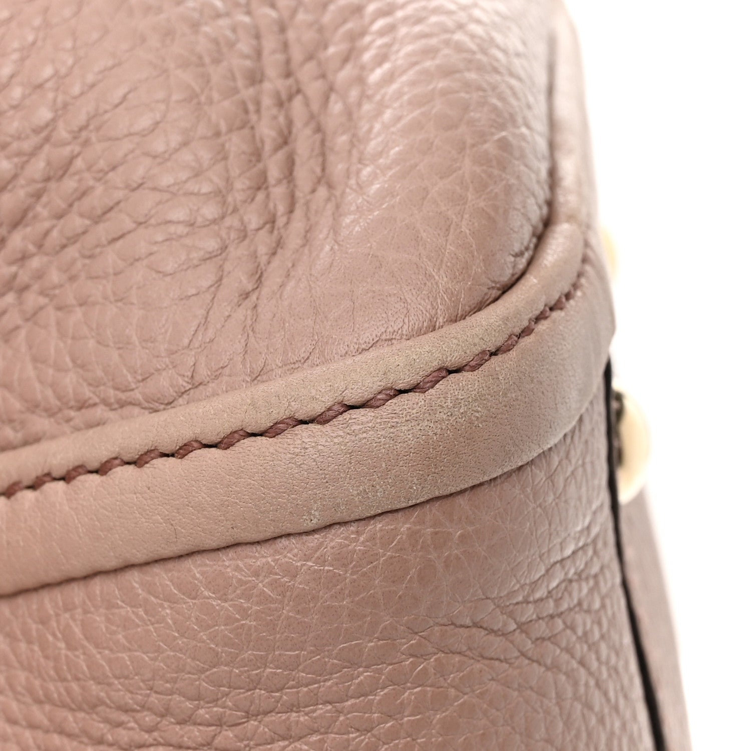 Gucci Pebbled Calfskin Small Soho Shoulder Bag Light Pink 12 of 18