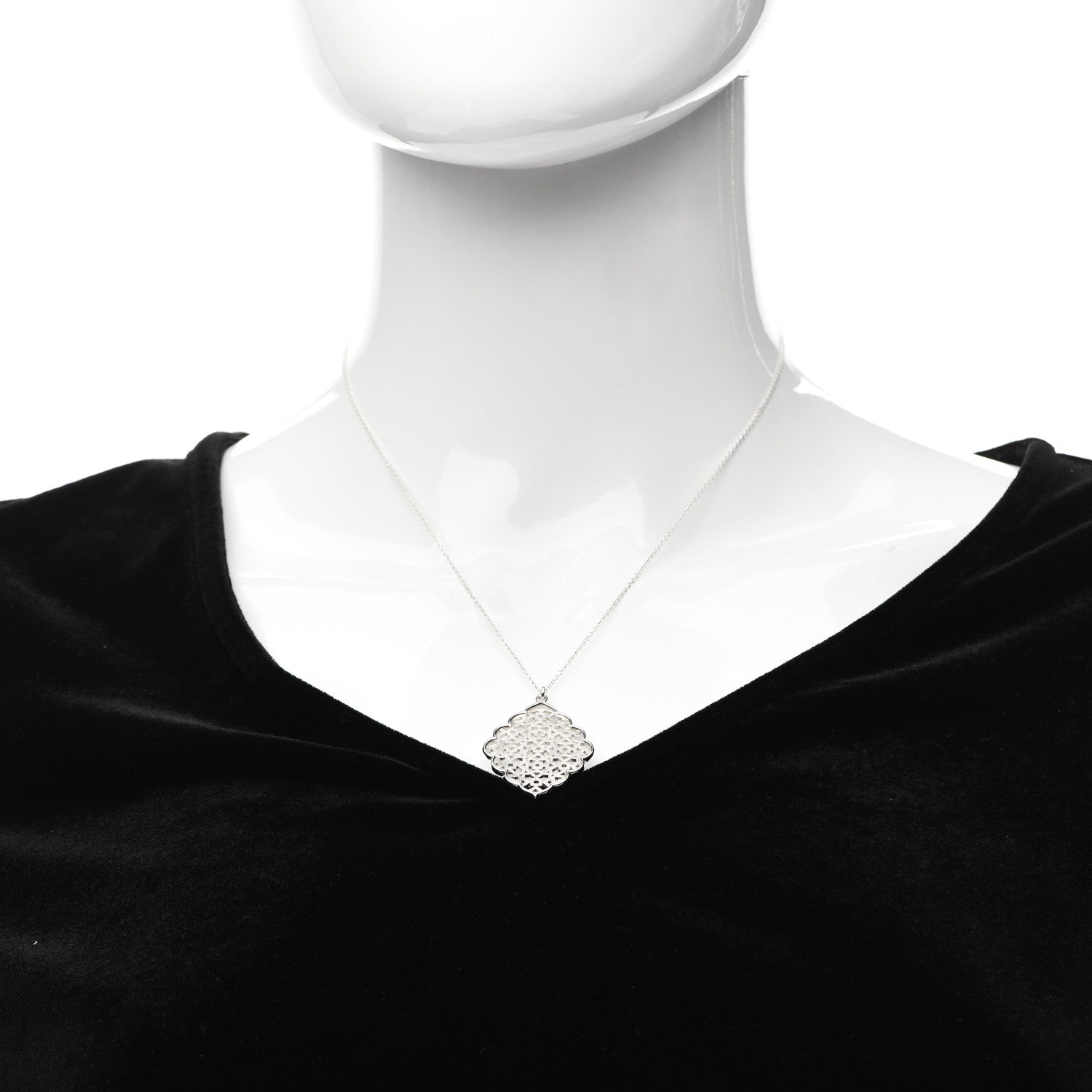 Tiffany Sterling Silver Paloma Picasso Marrakesh Pendant Necklace 2 of 6
