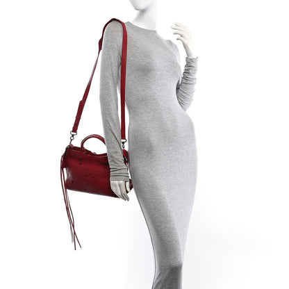 Balenciaga Veau Soyeux Perforated Blackout Hardware S City Rouge Groseille 2 of 11