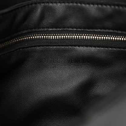 Bottega Veneta Lambskin Maxi Intrecciato Cassette Crossbody Bag Black 6 of 10