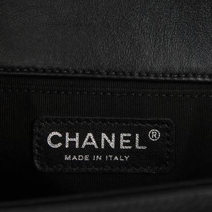 Chanel Calfskin Quilted Medium Boy Flap Black 8 of 9