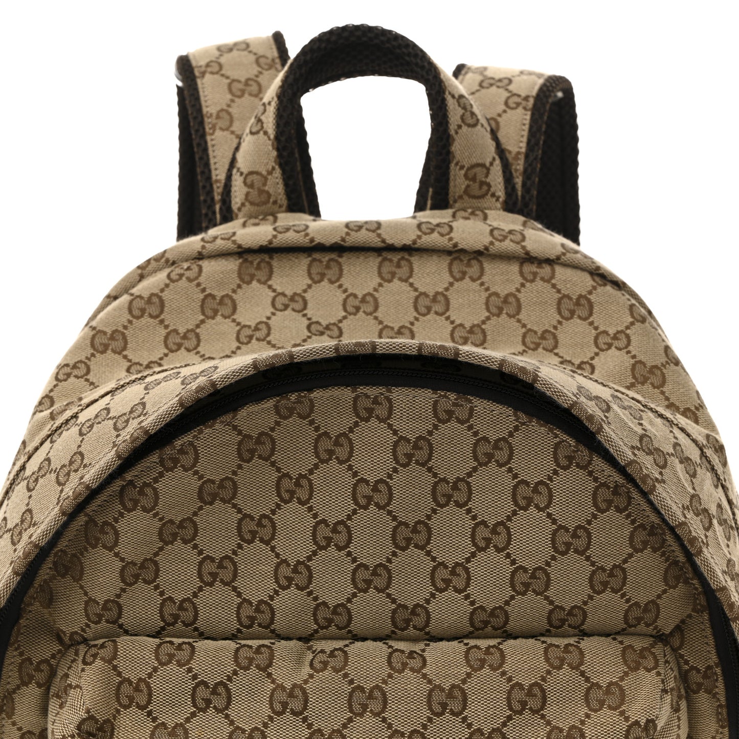 GG Monogram Medium Backpack Brown