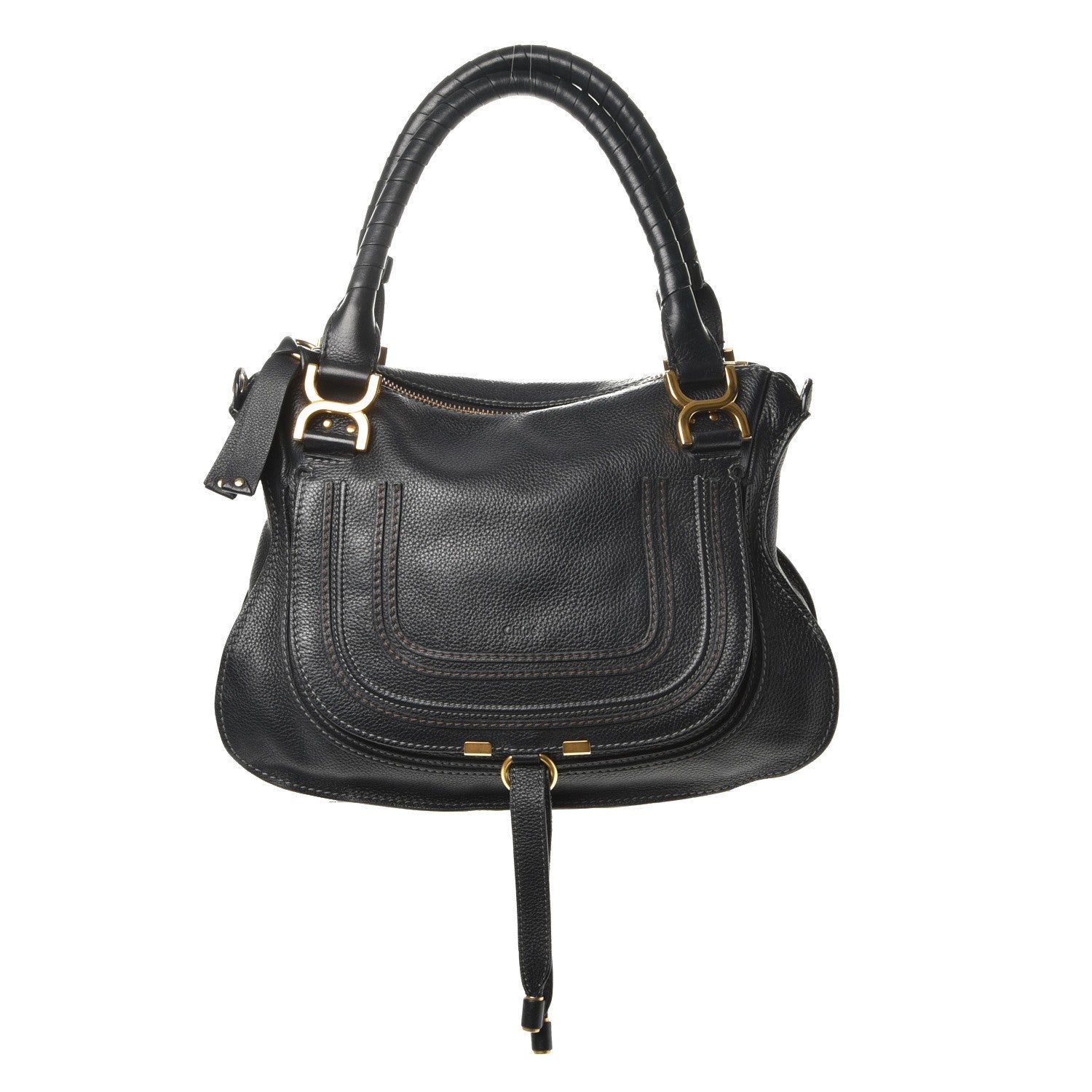 Chloe Calfskin Medium Marcie Satchel Black 1 of 12
