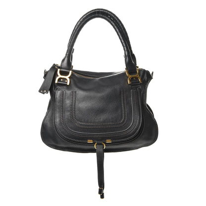 Chloe Calfskin Medium Marcie Satchel Black 1 of 12