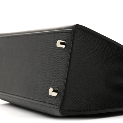 Hermes Epsom Kelly Sellier 25 Black 10 of 11