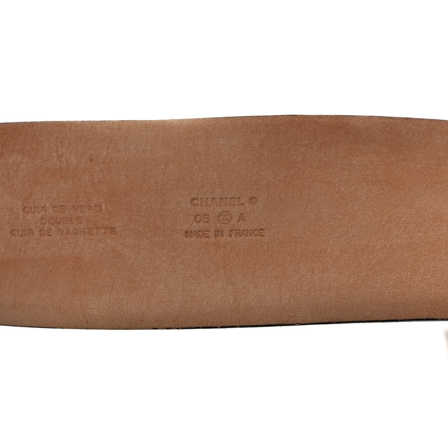 Chanel Calfskin CC Belt 95 38 Brown 3 of 4