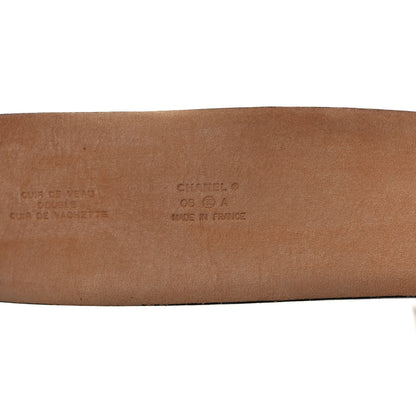 Chanel Calfskin CC Belt 95 38 Brown 3 of 4