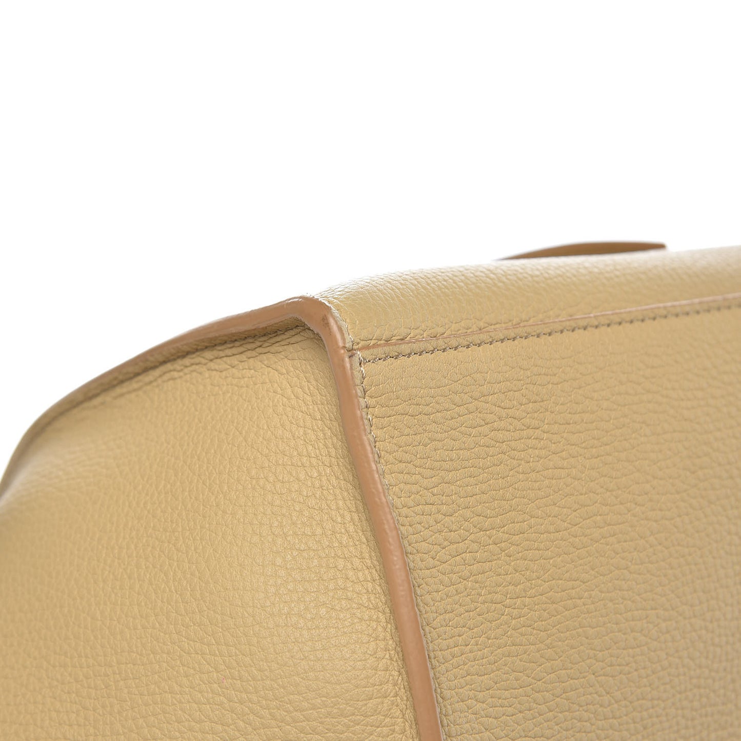 Supple Grained Calfskin Small Big Bag Sand