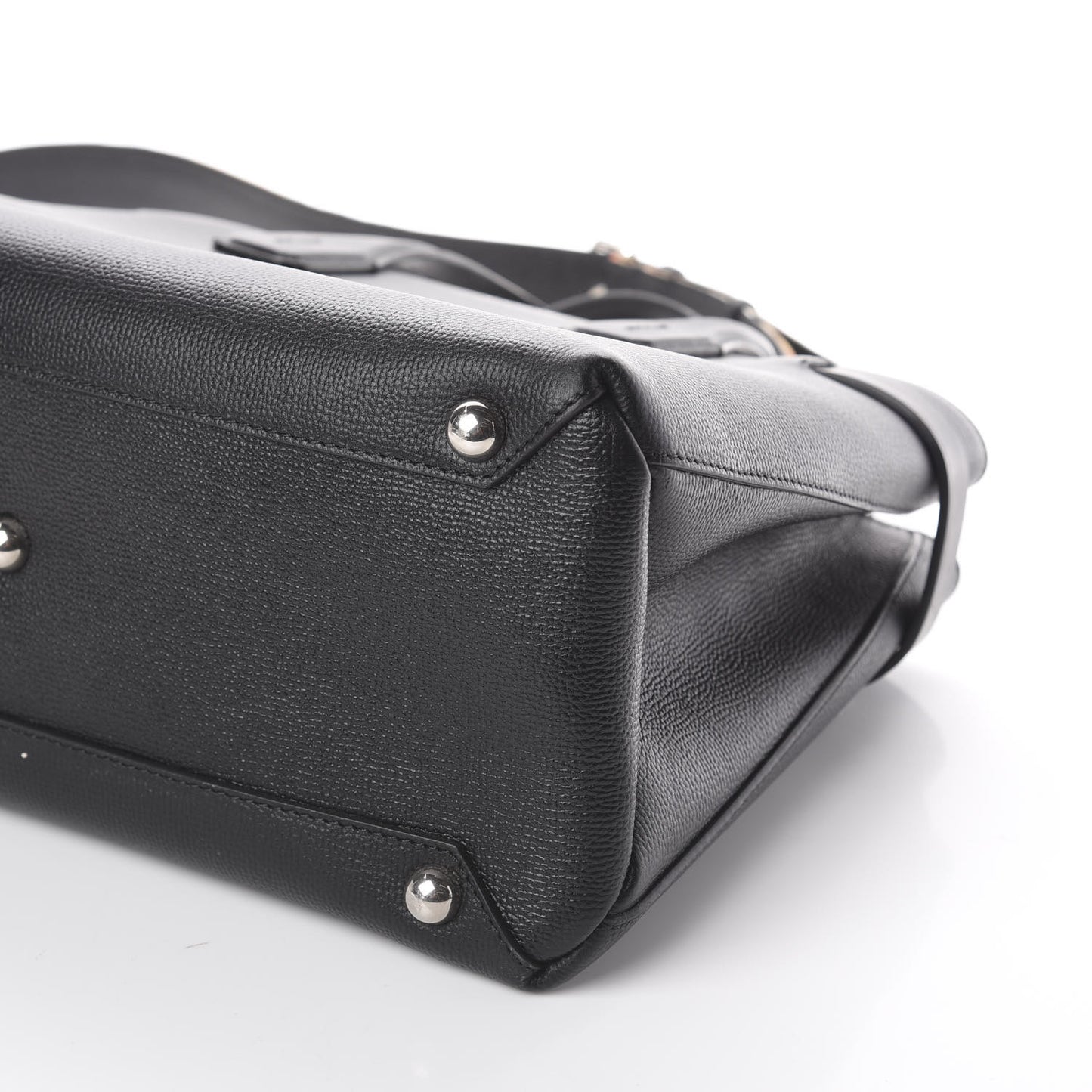 Derby Calfskin House Check Medium Banner Tote Black