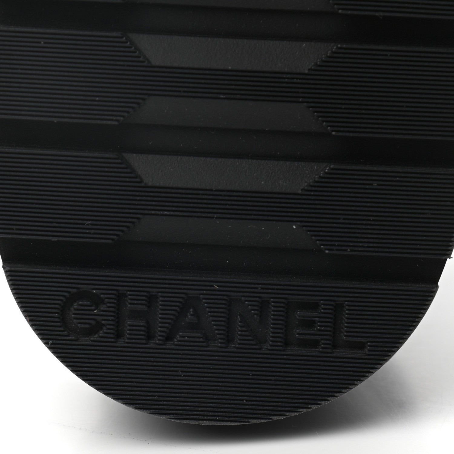 Chanel Shiny Calfskin Quilted Lace Up Combat Boots 36.5 Black 6 of 9