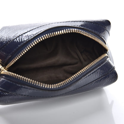 Gucci Patent Small Soho Cosmetic Case Uniform Blue 5 of 10