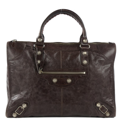 Balenciaga Agneau Giant 21 Silver Hardware Weekender Cafe 1 of 9